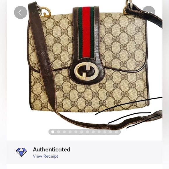 Gucci GG canvas web 1973 should bag - Picture 16 of 16